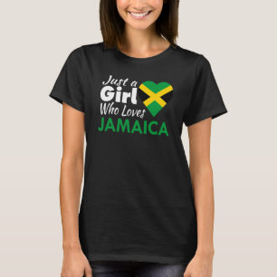 T-shirt Juste une fille qui aime Jamaïque Souvenirs jamaïc