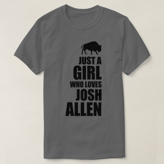 T-shirt Juste une fille qui aime josh allen (Design devant)