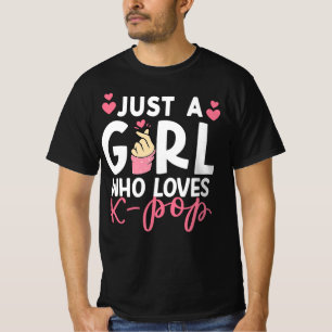 T-shirt Juste Une Fille Qui Aime K-Pop Cadeau pour les f