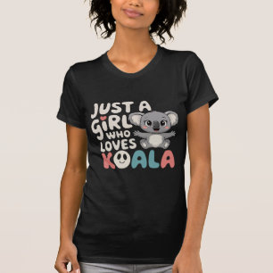 T-shirt Juste Une Fille Qui Aime Koala Beau Cadeau