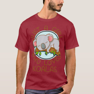 T-shirt Juste Une Fille Qui Aime Koala Oear Cadeau