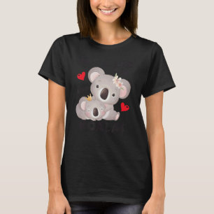 T-shirt Juste une fille qui aime Koalas aquarelle Koala fe
