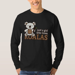 T-shirt Juste Une Fille Qui Aime Koalas Cute Zoo Filles