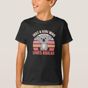T-shirt Juste une fille qui aime Koalas mignonnes animaux