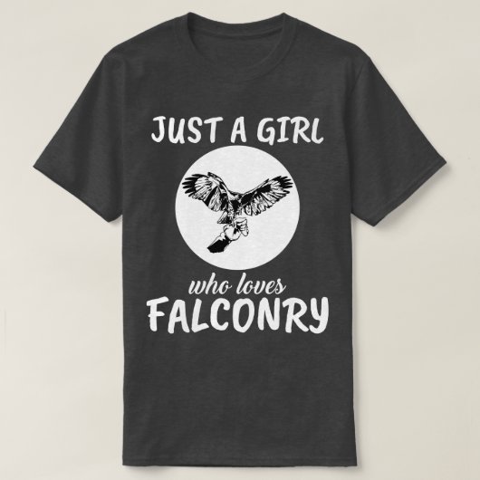 T-shirt Juste Une Fille Qui Aime La Falconry (Design devant)