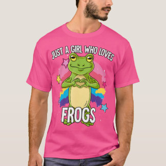 T-shirt Juste une fille qui aime la grenouille