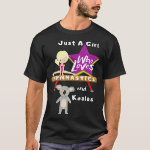 T-shirt Juste Une Fille Qui Aime La Gymnastique Et Le Cade