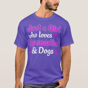 T-shirt Juste une fille qui aime la gymnastique et les chi