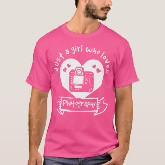 T-shirt Juste Une Fille Qui Aime La Photographie - Photogr