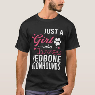T-shirt Juste Une Fille Qui Aime La Rousseline Coonhounds