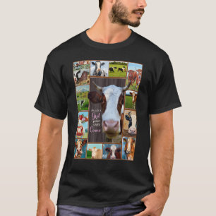T-shirt Juste Une Fille Qui Aime La Vache Costume Vache Cu