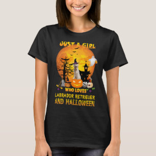 T-shirt Juste Une Fille Qui Aime Labrador Retriever Et Hal