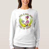 T-shirt Juste une fille qui aime lancer | Disk Golf (Devant)