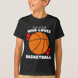 T-shirt Juste Une Fille Qui Aime Le Basketball - Mignonnes