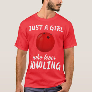 T-shirt Juste Une Fille Qui Aime Le Bowling