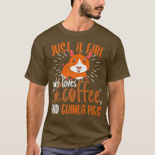 T-shirt Juste Une Fille Qui Aime Le Café Et Les Cochons De