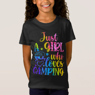 T-Shirt Juste Une Fille Qui Aime Le Camping
