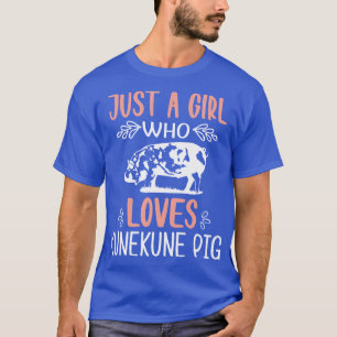 T-shirt Juste Une Fille Qui Aime Le Cochon Kunekune