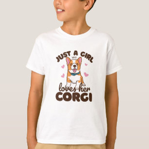 T-shirt Juste Une Fille Qui Aime Le Corgis