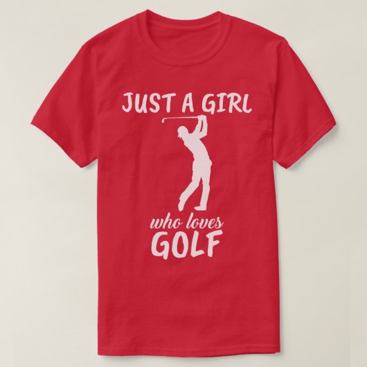 T-shirt Juste Une Fille Qui Aime Le Golf (Design devant)