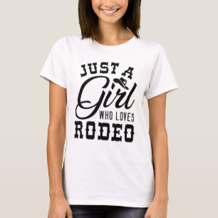 T-shirt Juste une fille qui aime le rodéo
