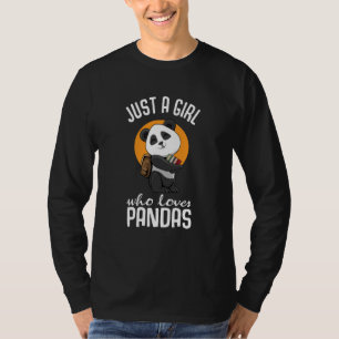 T-shirt Juste Une Fille Qui Aime L'école Des Pandas Rentré