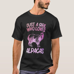 T-shirt Juste Une Fille Qui Aime Les Alpacas Pour Femmes V