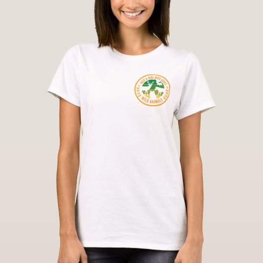 T-shirt Juste une fille qui aime les animaux sauvages cade (Devant)