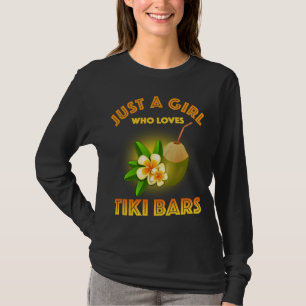 T-shirt Juste Une Fille Qui Aime Les Bars Tiki