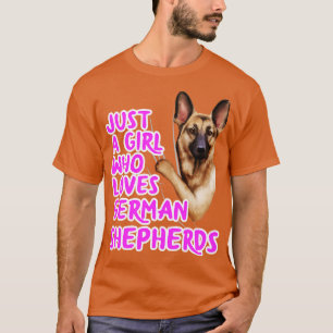 T-shirt Juste Une Fille Qui Aime Les Bergers Allemands