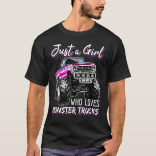 T-shirt Juste une fille qui aime les camions Monster Anniv