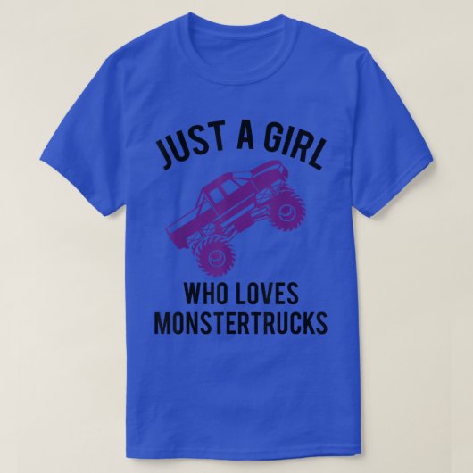 T-shirt Juste Une Fille Qui Aime Les Camions Monstre Les F (Design devant)