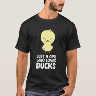 T-shirt Juste une fille qui aime les canards 1