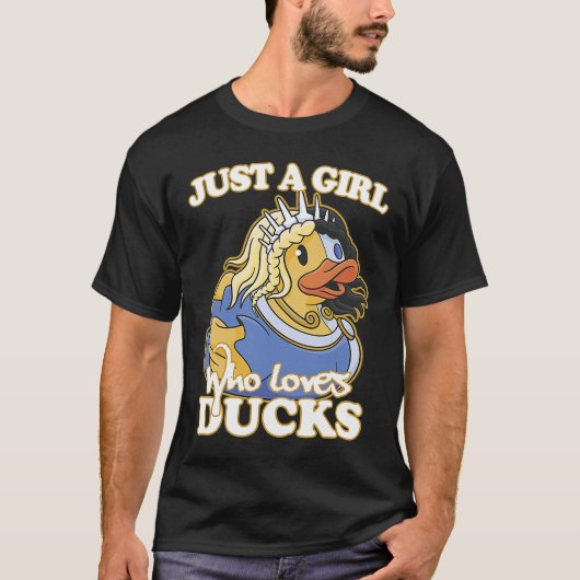 T-shirt Juste une fille qui aime les canards 3 (Devant)