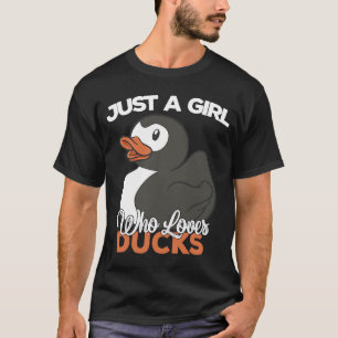 T-shirt Juste une fille qui aime les canards Canards