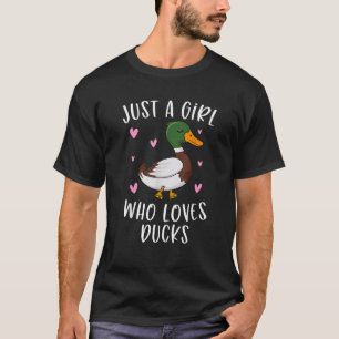 T-shirt Juste Une Fille Qui Aime Les Canards Drôle Dons Ca