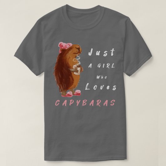 T-shirt Juste Une Fille Qui Aime Les Capybaras (Design devant)