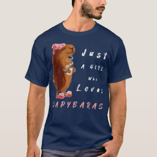 T-shirt Juste Une Fille Qui Aime Les Capybaras