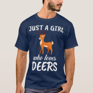 T-shirt Juste une fille qui aime les cerfs 1