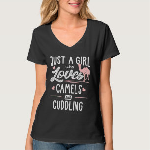 T-shirt Juste Une Fille Qui Aime Les Chameaux Et Les Femme
