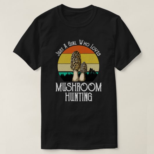 T-shirt Juste Une Fille Qui Aime Les Champignons Chasse Le (Design devant)