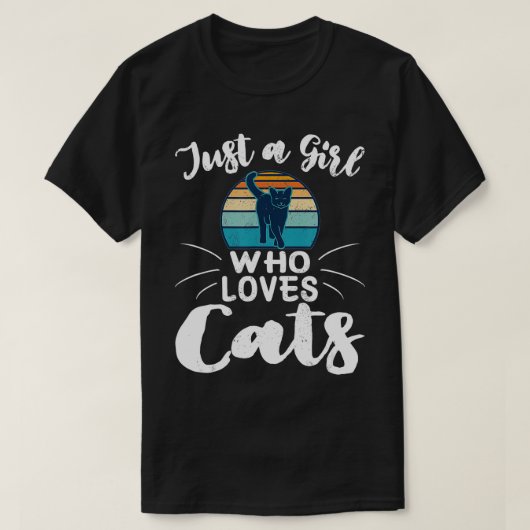 T-shirt Juste Une Fille Qui Aime Les Chats De Mignons Cade (Design devant)