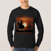 T-shirt juste une fille qui aime les chevaux (Devant)