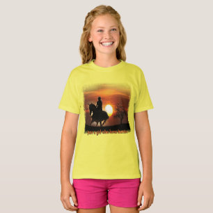 T-shirt juste une fille qui aime les chevaux