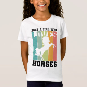 T-Shirt Juste une fille qui aime les chevaux   Horse Girl