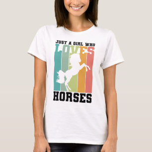 T-shirt Juste une fille qui aime les chevaux Horse Girl