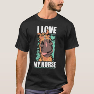 T-shirt Juste Une Fille Qui Aime Les Chevaux, L'Équestre D
