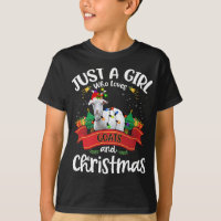 Juste Une Fille Qui Aime Les Chèvres Et Noël Père 