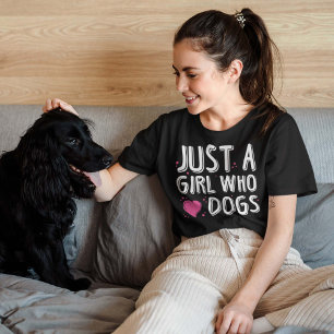 T-shirt Juste Une Fille Qui Aime Les Chiens