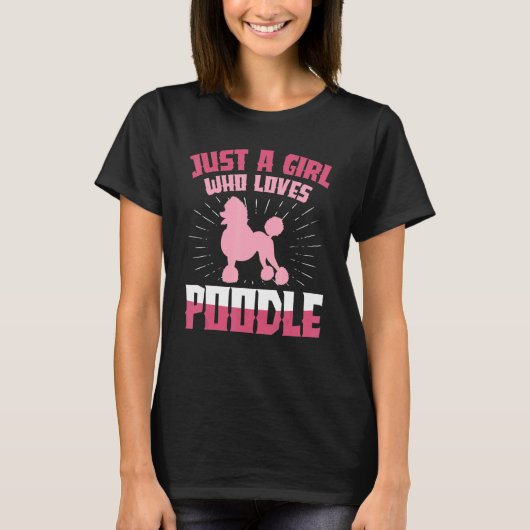 T-shirt Juste Une Fille Qui Aime Les Chiens De Poiche Anim (Devant)